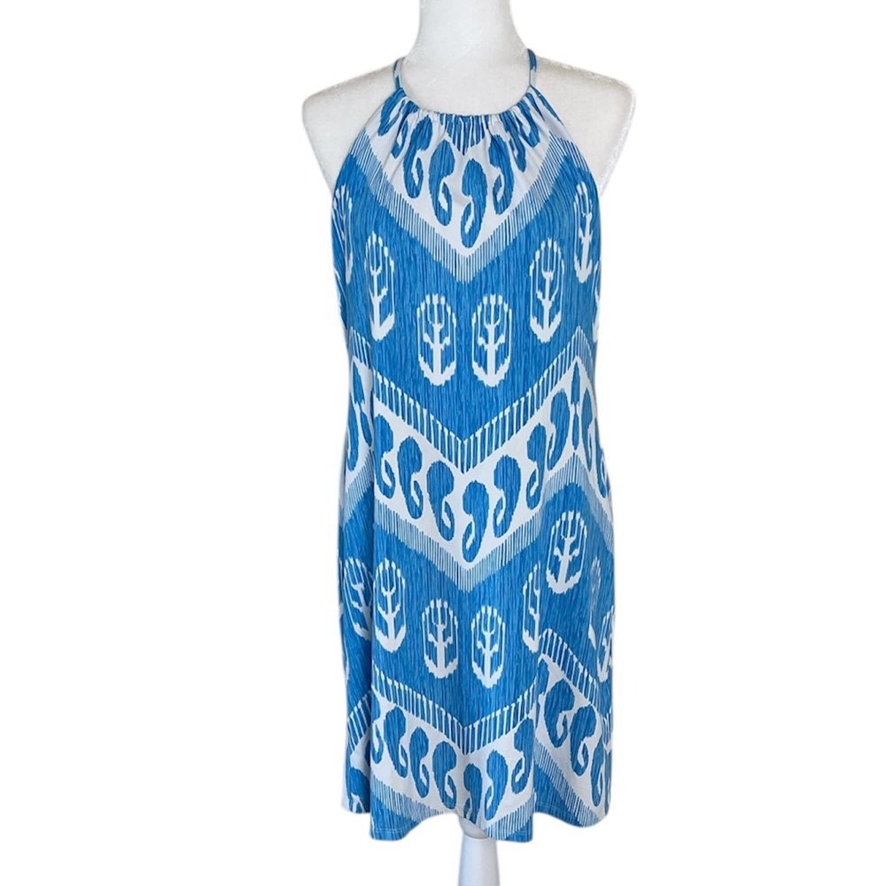 J. McLaughlin Maria Print Halter Dress Size Medium